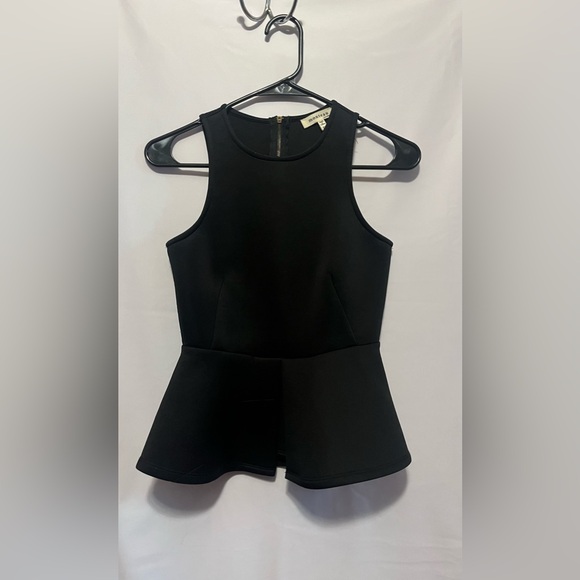 Monteau Black Peplum Top - Picture 7 of 7